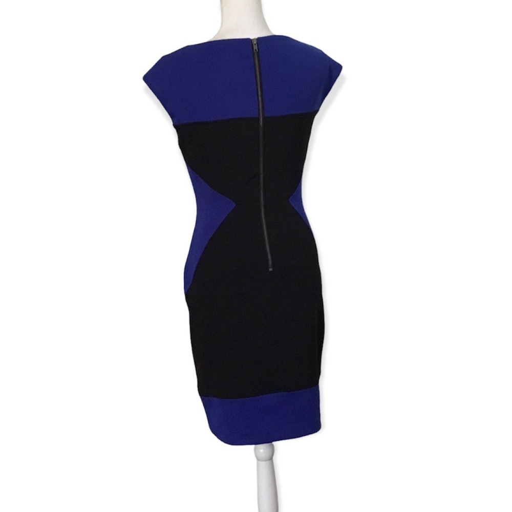 Maggy London Color Block Sheath Dress Size 6 - Picture 4 of 11